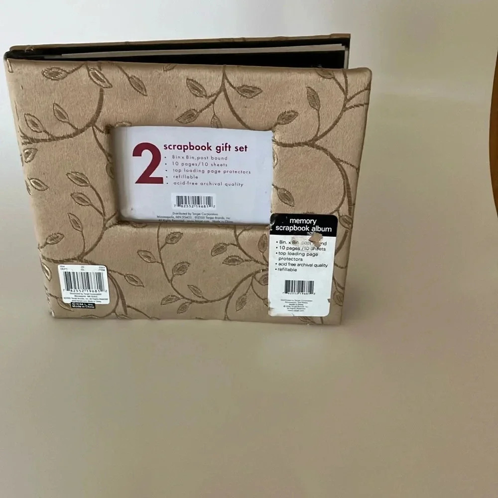 Target Memory Scrapbook Album.  8”x8”. 10 Pages, Top Loading.Never used.